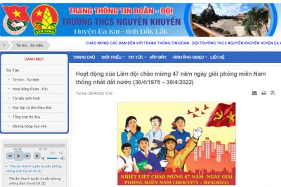 Khai trương trang thông tin Đoàn – Đội trường THCS Nguyễn Khuyến